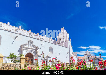 View on colonial Santa Teresa church in Sucre - Bolivia Stock Photo