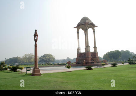 Lamp pillar and pillared canopy near India Gate, New Delhi, India, Asia Uploaded on 27jul17 Accepted Stock Photo
