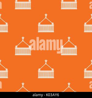 Crane with load pattern seamless Stock Vector