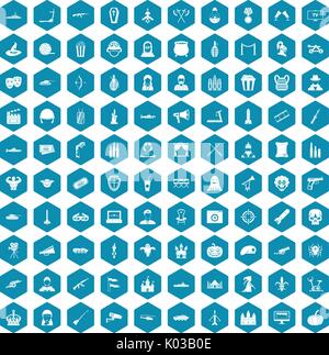 100 film icons sapphirine violet Stock Vector