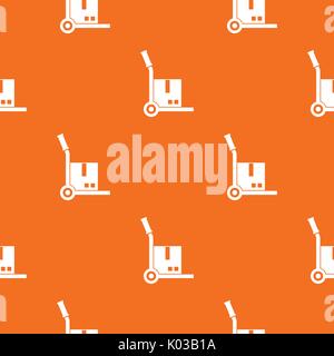 Truck with cargo pattern seamless Stock Vector