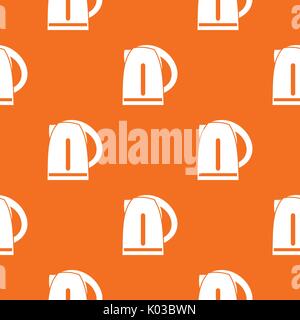 Electric kettle pattern seamless Stock Vector