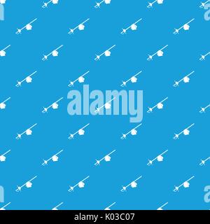 Saber pattern seamless blue Stock Vector
