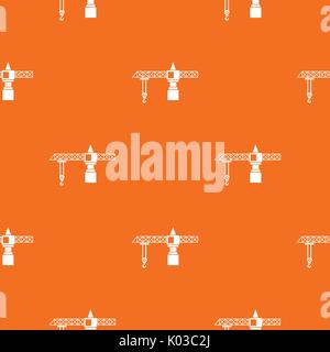Crane pattern seamless Stock Vector
