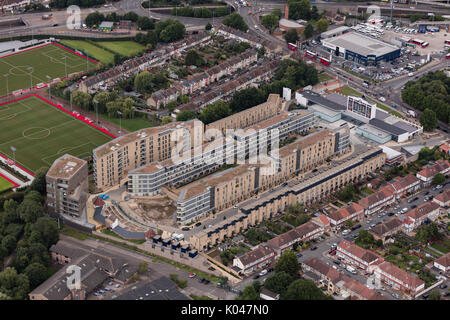 An aerial view of the former Walthamstow Stadium Stock Photo