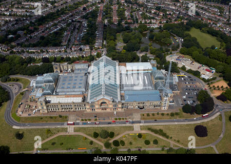 An aerial view of Alexandra Palace, North London Stock Photo