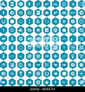 100 graphic elements icons sapphirine violet Stock Vector