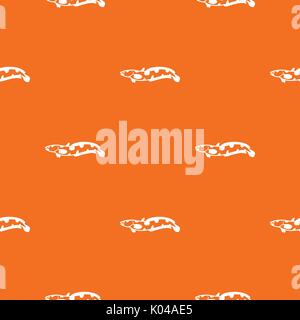Anarhichas fish pattern seamless Stock Vector