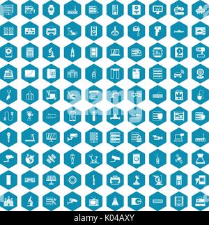 100 hardware icons sapphirine violet Stock Vector