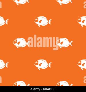 Surgeon fish pattern seamless Stock Vector