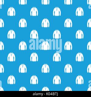 Hoody pattern seamless blue Stock Vector