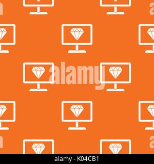 Screen with diamond pattern seamless Stock Vector