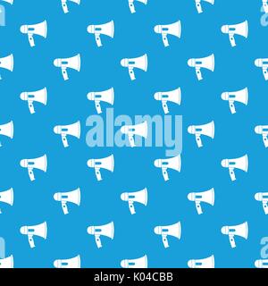 Mouthpiece pattern seamless blue Stock Vector