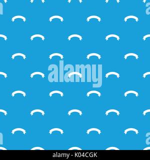 Banner ribbon pattern seamless blue Stock Vector