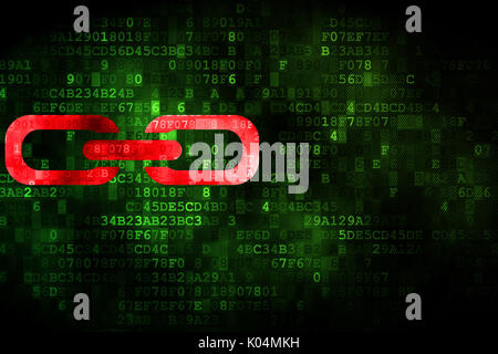 Web development concept: Link on Digital Data Paper background Stock ...