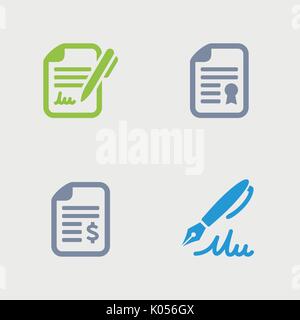 A set of 4 professional, pixel-perfect vector icons designed on a 32x32 pixel grid. Stock Vector