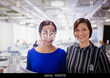 Portrait smiling, confident businesswomen Stock Photo