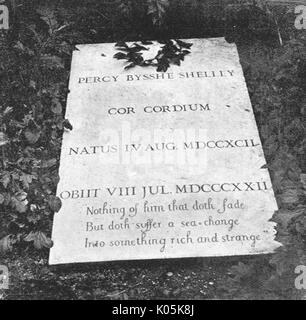 Shelley - Grave - Rome Stock Photo