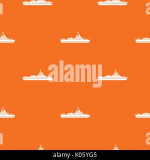 Warship pattern seamless Stock Vector