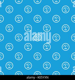 Fuel sensor pattern seamless blue Stock Vector