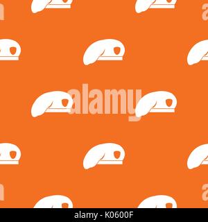 Military beret pattern seamless Stock Vector