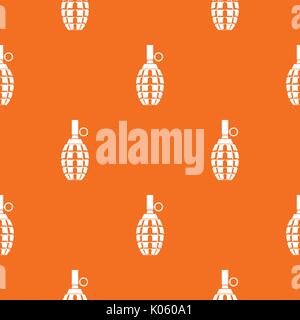 Grenade pattern seamless Stock Vector