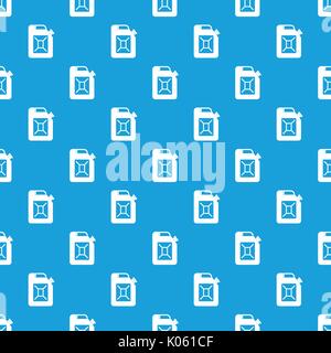 Jerrycan pattern seamless blue Stock Vector