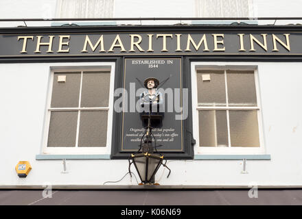 The Maritime Inn, Southside Street, Barbican, Plymouth, Devon, England, UK. Stock Photo