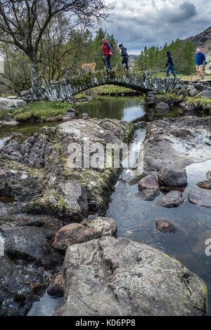 Slaters Bridge, Little Langdale, Lake Distrct National Park, Cumbria Stock Photo