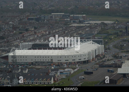 Blackpool football stadium, Bloomfield road. credit: LEE RAMSDEN / ALAMY Stock Photo