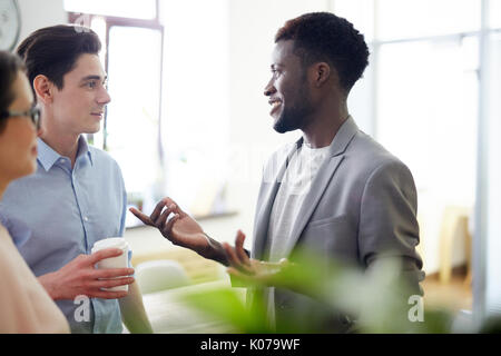 Talk of co-workers Stock Photo
