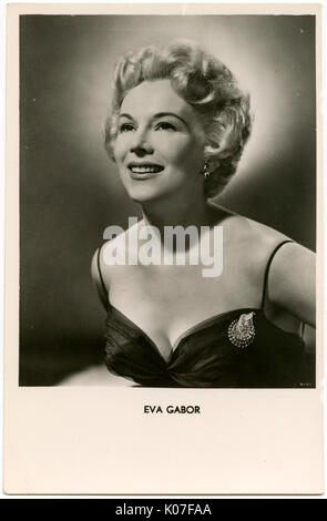 Hungarian-American actress Eva Gabor, USA 1953 Stock Photo - Alamy