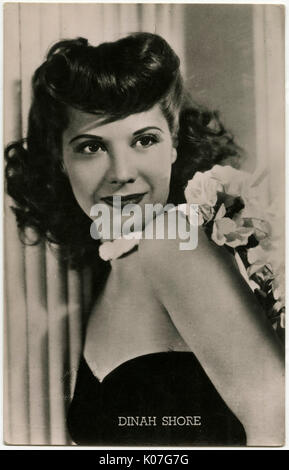 DINAH SHORE (1916-1994) American singer and TV personality about 1970