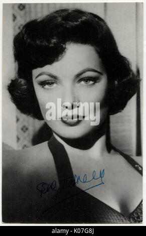 American Film And Stage Actress Gene Eliza Tierney, USA 1940s Stock ...