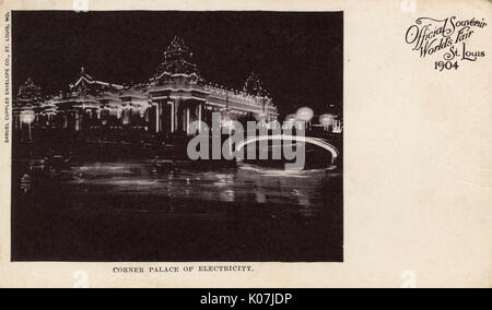 Corner Palace of Electricity - St. Louis World's Fair, USA Stock Photo