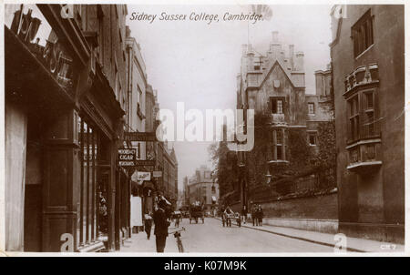 The ivy-clad walls of Sidney Sussex College, Cambridge Stock Photo