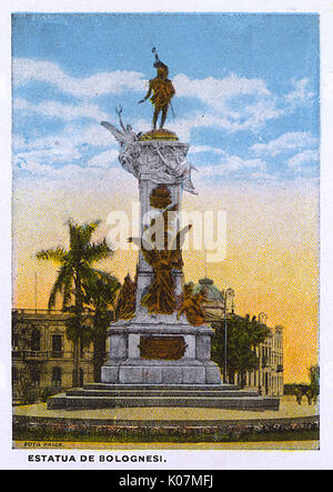 Lima, Peru - Estatua de Bolognesi Stock Photo