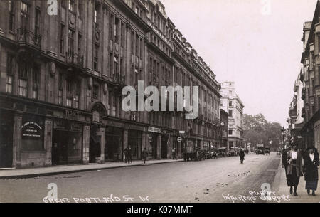 View of Great Portland Street, London Stock Photo