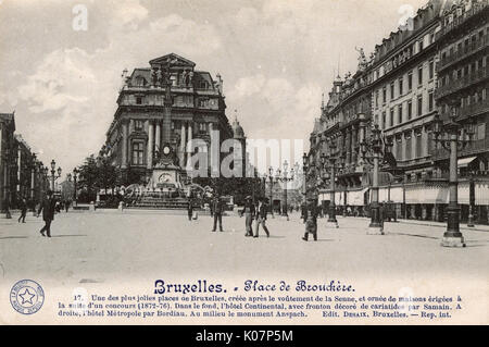 Place de la Brouckere, Brussels, Belgium Stock Photo