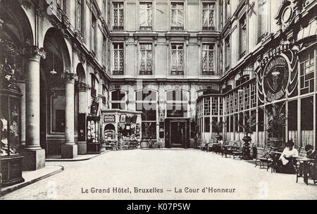 Courtyard of the Grand Hotel, Brussels, Belgium Stock Photo