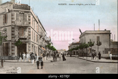 Avenue d'Algerie, Bizerte (Bizerta), Tunisia, North Africa Stock Photo