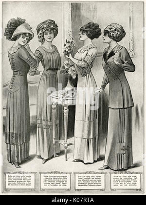 EDWARDIAN LADIES FASHIONS about 1910 Stock Photo - Alamy