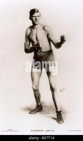 Edward (Gunboat) Smith, boxer, actor and referee Stock Photo