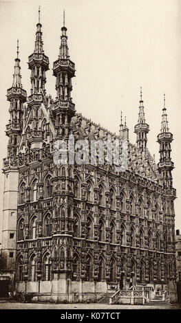 View of the Town Hall, Louvain (Leuven), Belgium Stock Photo