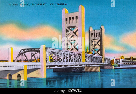 Sacramento, California, USA - Tower Bridge Stock Photo