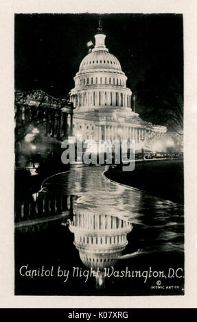 Washington DC, USA - Capitol by Night Stock Photo