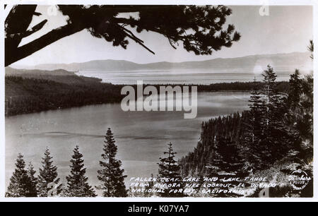 View above Lake Tahoe, California, USA Stock Photo