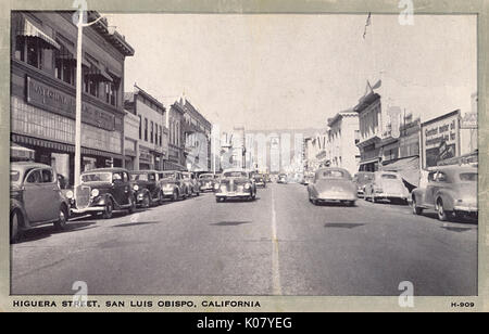 Higuera Street, San Luis Obispo, California, USA Stock Photo