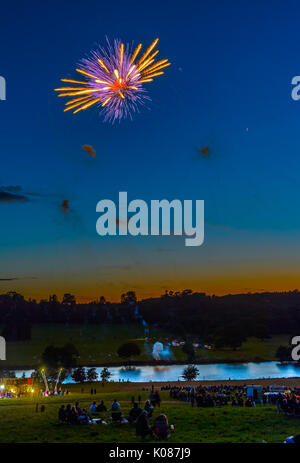 Firework Champions event at Belvoir Castle 2017. Stock Photo
