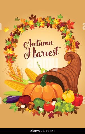 autumn poster illustration Stock Vector Image & Art - Alamy